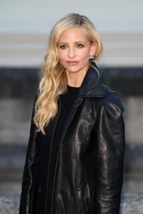 Sarah Michelle Gellar at the Balenciaga Fall/Winter 2025-2026 show during Paris Fashion Week.