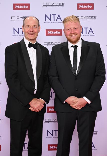 Charlie Ireland and Kaleb Cooper at the National Television Awards.