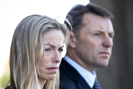 Kate and Gerry McCann at a courthouse.