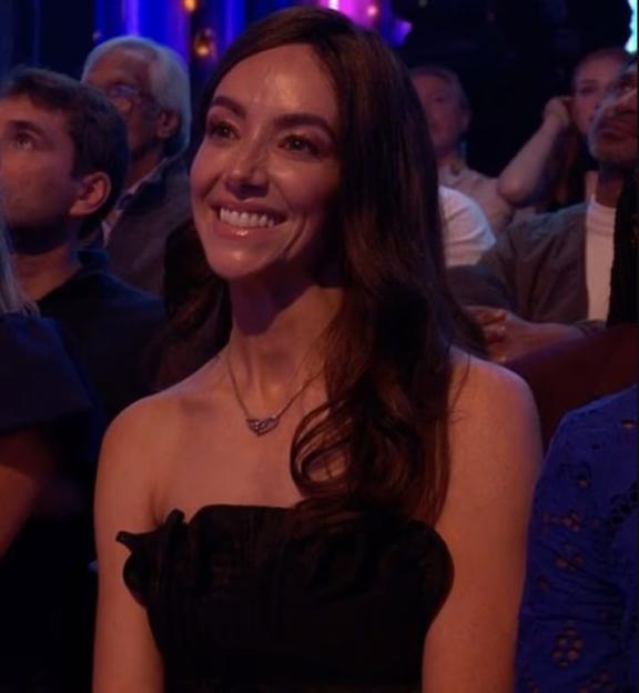 Ross King's girlfriend Bridget in the audience at Strictly Come Dancing.