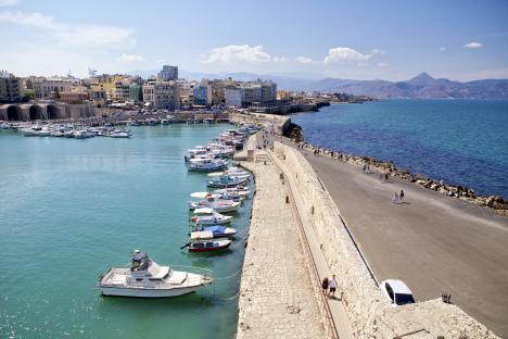 View of Heraklion, Crete from the Koules Fortress.