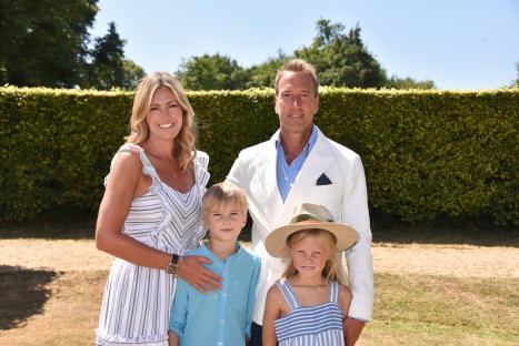 Ben and Marina Fogle with their children at the Goodwood Festival of Speed.