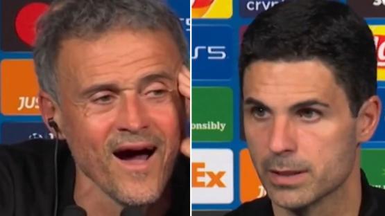 Luis Enrique instantly denies Mikel Arteta’s claims that PSG bench said Arsenal were better team over two legs