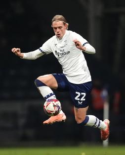 Preston North End's Stefan Teitur Thordarson juggling a soccer ball.