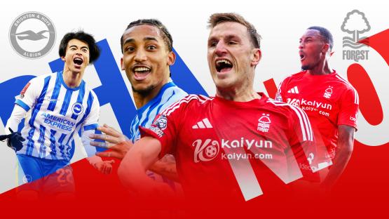 Brighton vs Nottingham Forest LIVE SCORE: FA Cup quarter-final updates as Prem high-flyers clash for Wembley spot