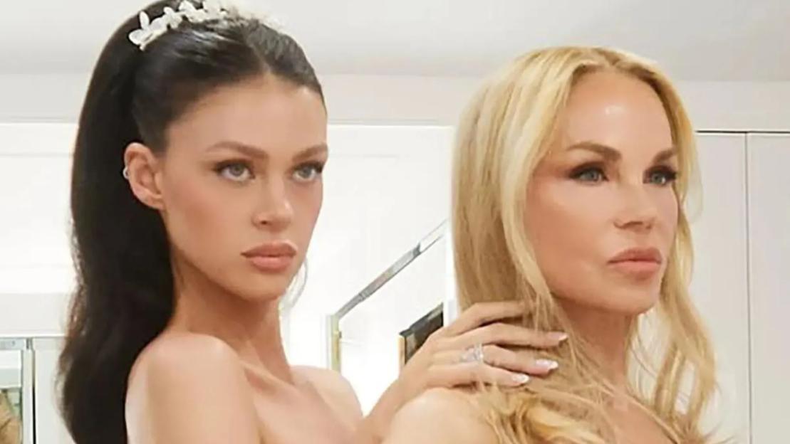 Nicola Peltz-Beckham poses TOPLESS with her glam mum, 70, as she shares unseen snaps from wedding vow renewal