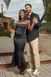 Lochan Nowack and Whitney Adebayo at the Love Island Series 10 finale.