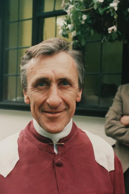 Portrait of jockey Bruce Raymond.