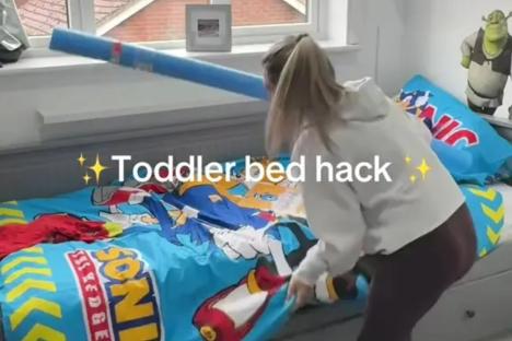 Mum shares clever 90p hack to stop tots & young kids ever falling out of their ‘big boy beds’ & risking a broken bone