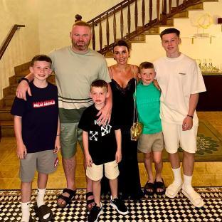 Family photo of Coleen Rooney and her family.