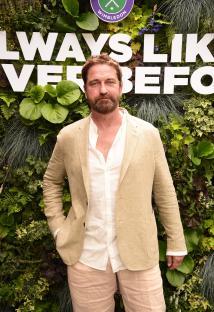 Gerard Butler at Wimbledon.
