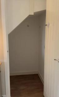 Small under-stair office.