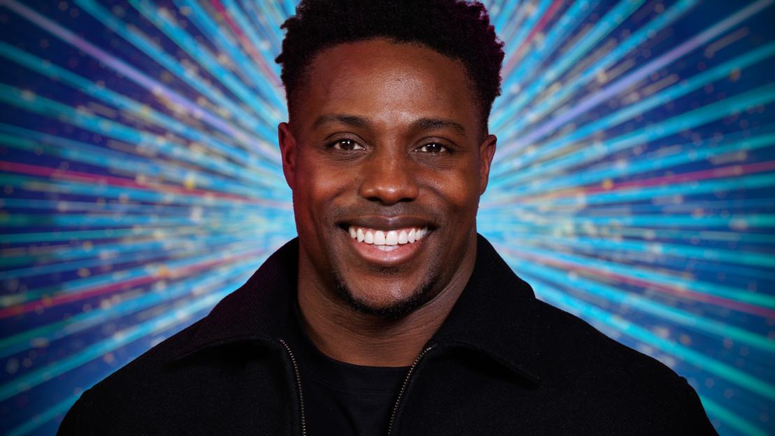 Headshot of Harry Aikines-Aryeetey, contestant on Strictly Come Dancing.