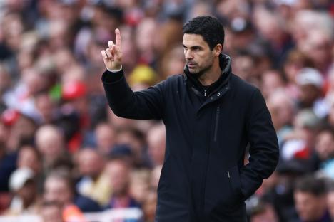 LONDON, ENGLAND - MAY 18: Arsenal manager Mikel Arteta during the Premier League match between Arsenal FC and Newcastle United FC at Emirates Stadium on May 18, 2025 in London, England. (Photo by Jacques Feeney/Offside/Offside via Getty Images)