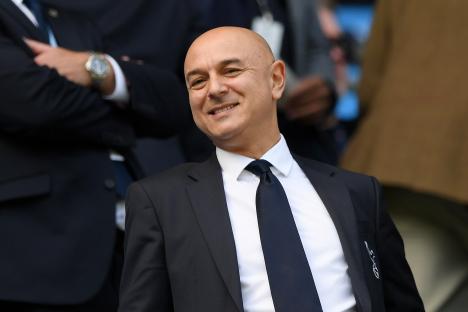 Daniel Levy, Chairman of Tottenham Hotspur, smiling.