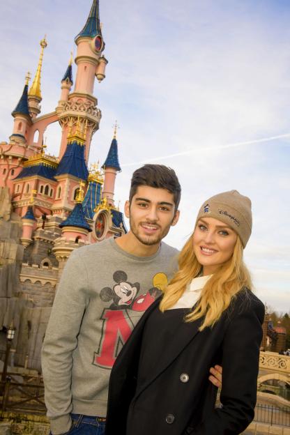 Zayn Malik and Perrie Edwards at Disneyland Paris.