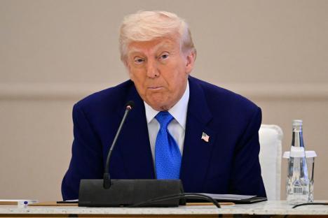 Donald Trump at a business forum.