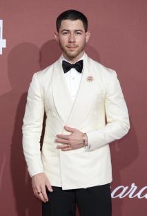 Nick Jonas at the amfAR Cannes Gala.