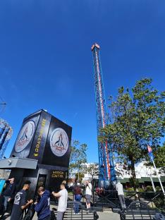 Blackpool Pleasure Beach's Launch Pad ride.