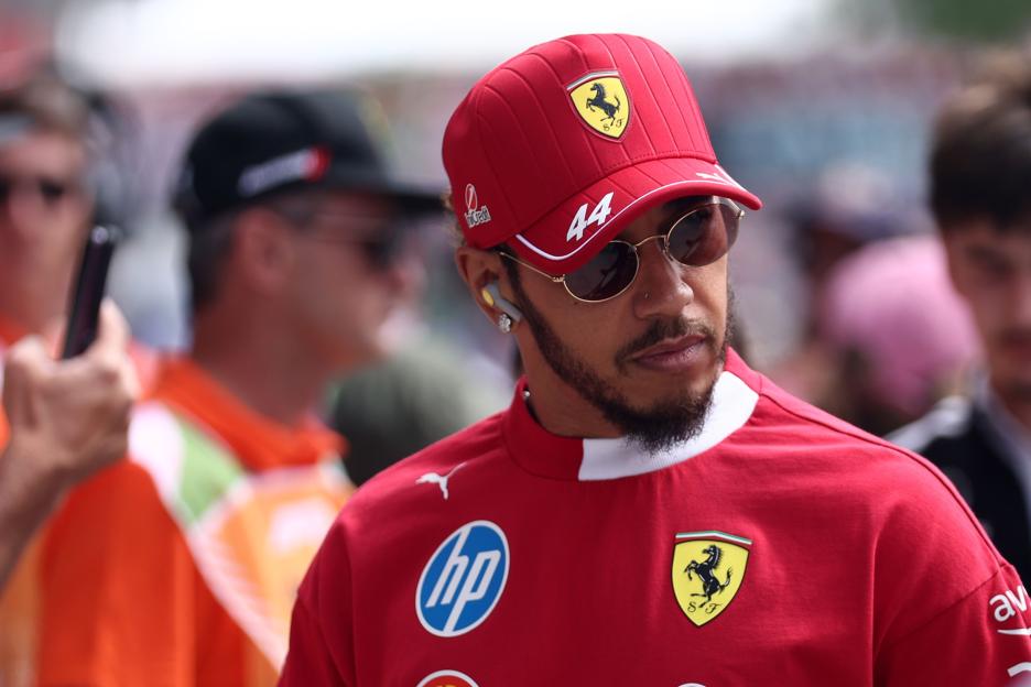 Lewis Hamilton of Scuderia Ferrari at the Hungarian Grand Prix.