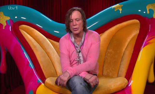 Mickey Rourke on Celebrity Big Brother.