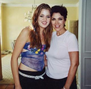 Khloe Kardashian and Kris Jenner in a throwback photo.
