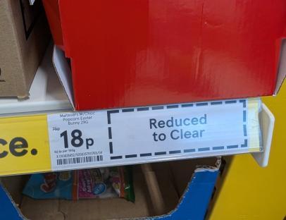 Reduced to clear Maltesers Easter Bunny 29g, 18p.