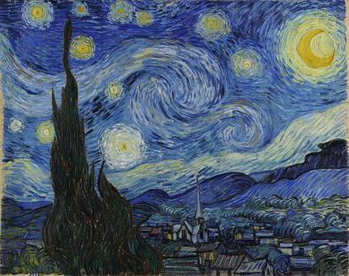 Van Gogh's The Starry Night painting.