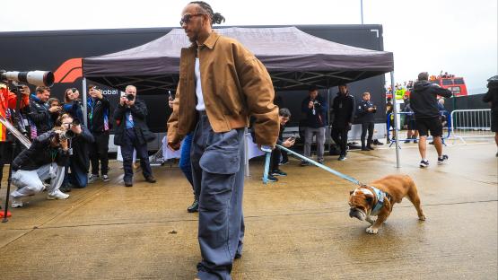 Lewis Hamilton reveals special ‘Ferrari’ outfit he is set to dress dog Roscoe in for Silverstone and Monza F1 races