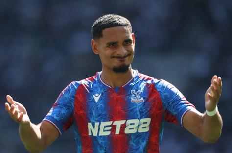 Maxence Lacroix of Crystal Palace at a Premier League match.