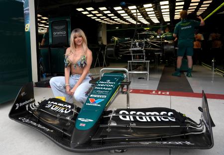 Influencer Ivana Knoll at the Formula 1 Crypto.com Miami Grand Prix.