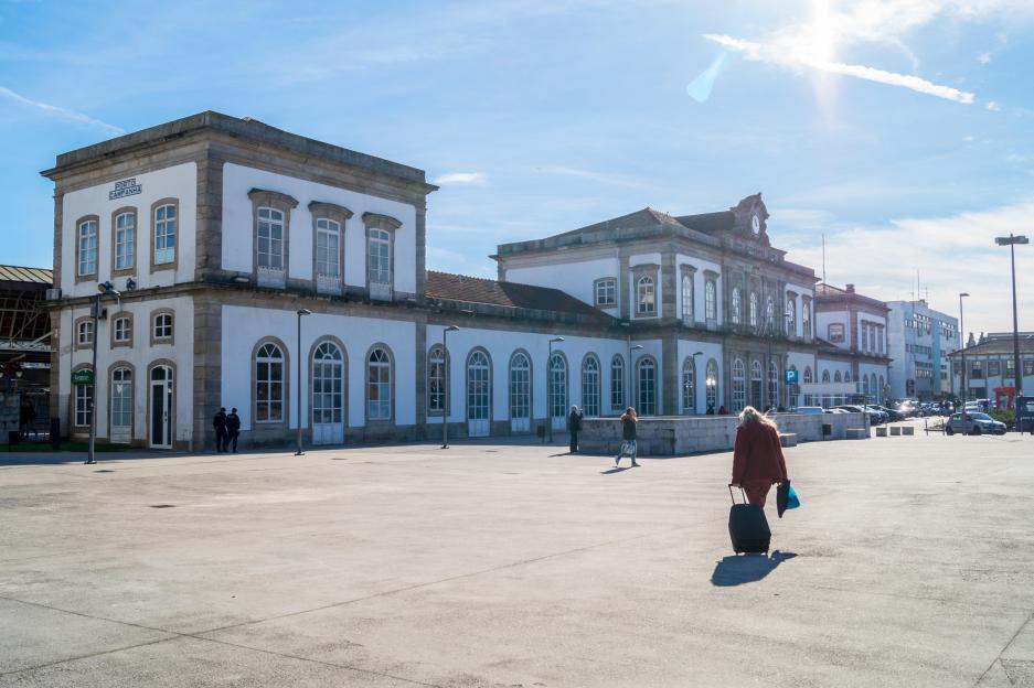 Porto Campanha train station in Portugal.