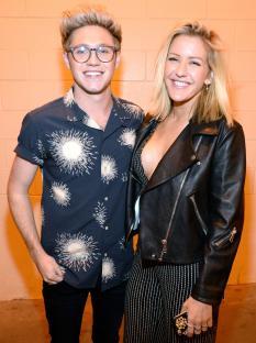 Niall Horan and Ellie Goulding at the 2015 Jingle Ball.