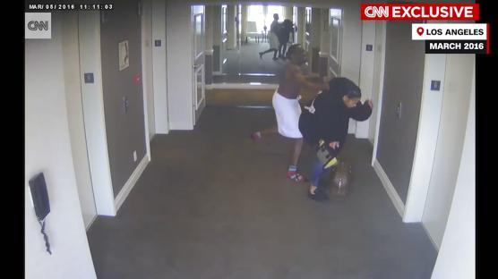 Frame grab from hotel security video showing Sean