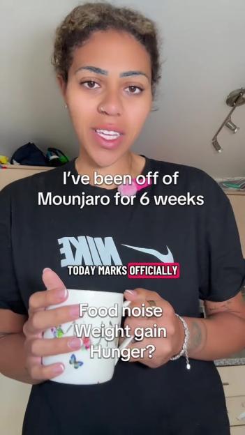 Woman discussing weight gain after stopping Mounjaro.
