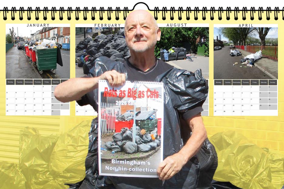 Britain's Most Boring Man Draws Inspiration from Birmingham's Bin Strike for His Latest Dull Calendar