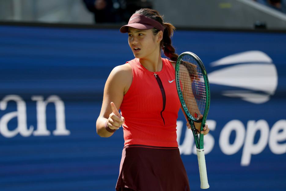 Emma Raducanu at the US Open.