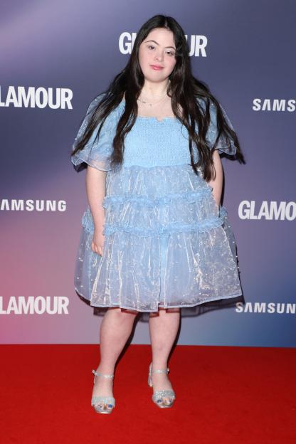 Ellie Goldstein at the Glamour Women of the Year Awards.