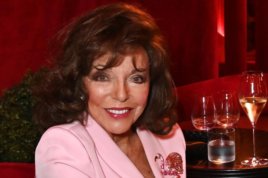 Joan Collins, 92, Unveils Exciting New Line of Wine and Flowers!