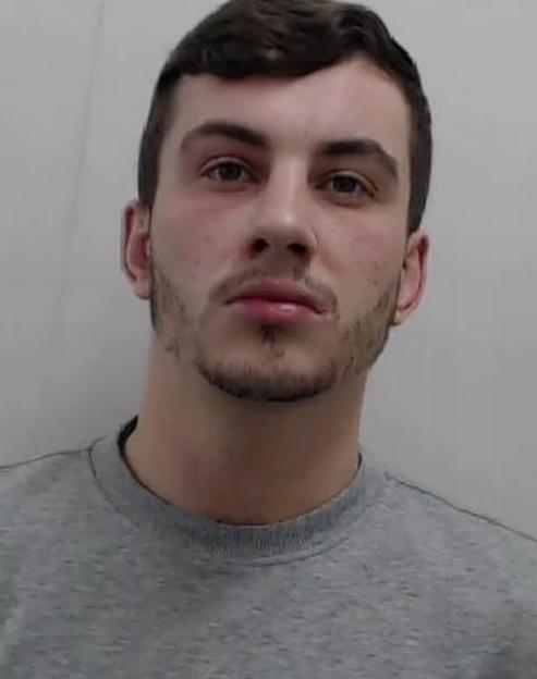 Mugshot of Joseph Hardy, 31, who had been jailed for a machete assault.