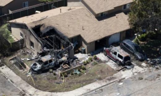 US: Small plane crashes in San Diego military housing area, 2 dead, 8 injured