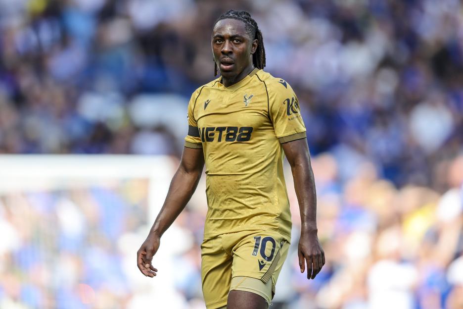 Eberechi Eze of Crystal Palace in a Premier League match.