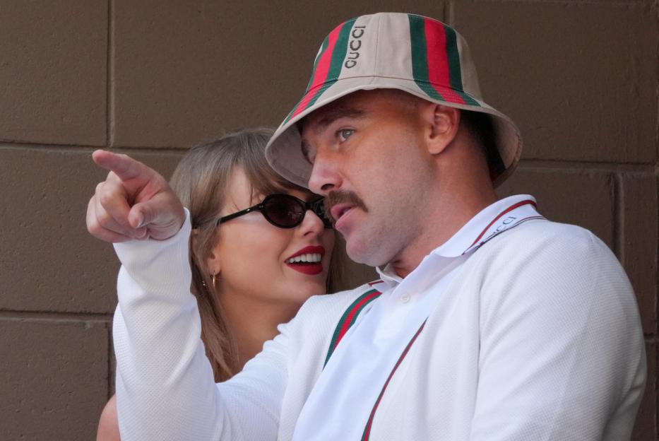 Taylor Swift and Travis Kelce.