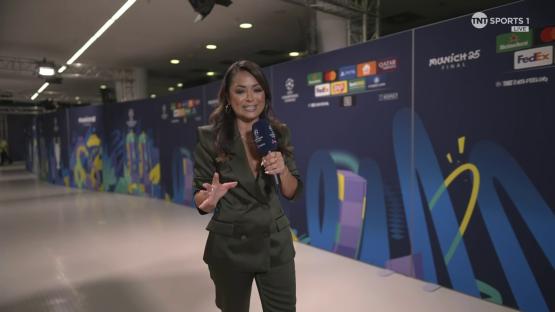 Jules Breach reporting on the Champions League final.