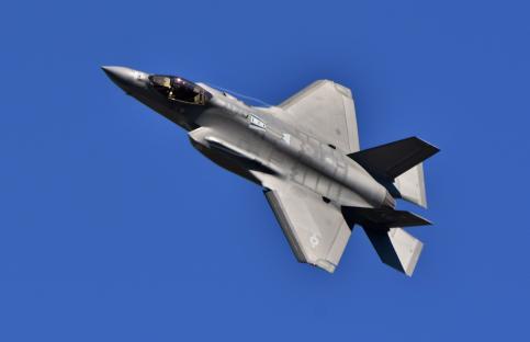 U.S. Air Force F-35 Joint Strike Fighter in flight.