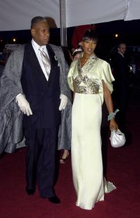 Naomi Campbell and Andre Leon Talley at the Met Costume Institute Gala.