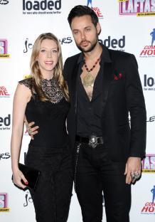 Katherine Ryan and Jeff Leach at an event.