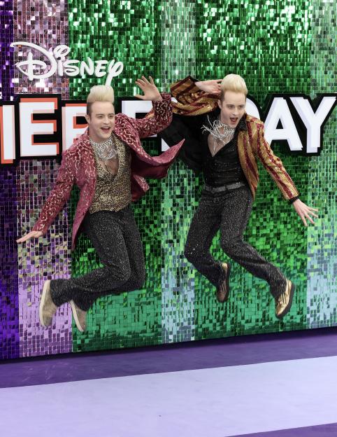Jedward at the Freakier Friday premiere.