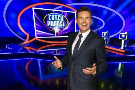 Stephen Mulhern on the set of Celebrity Catchphrase.