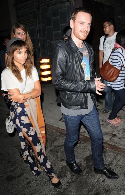 Zoe Kravitz and Michael Fassbender at the Toronto International Film Festival.